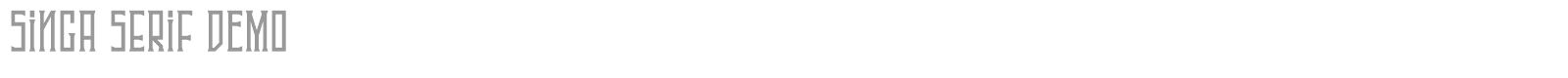 Singa Serif font preview